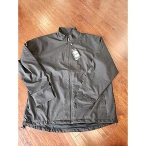 Callaway Men's Long Sleeve Full-Zip Wind Jacket, and X-Large, Black